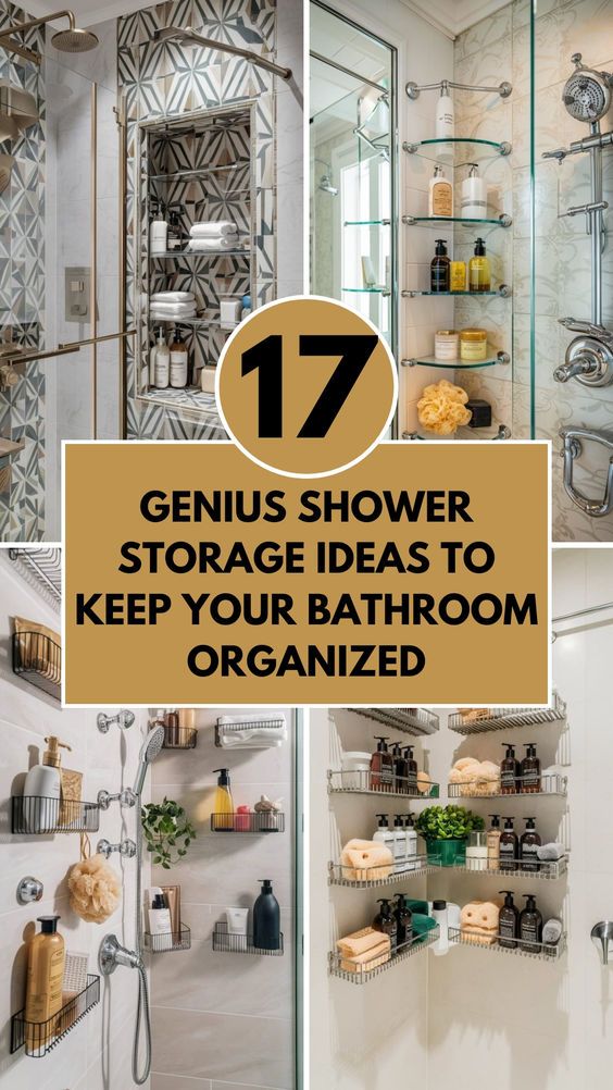 Best Amazon Shower Storage Solutions Everyone Is Buying  Upgrade your bathroom with best shower organizers amazon that instantly make your space feel modern.  Shop now and create a organized shower space.  #AmazonMustHaves #StorageSolutions #AestheticHome #DeclutterHome #BathroomMustHaves