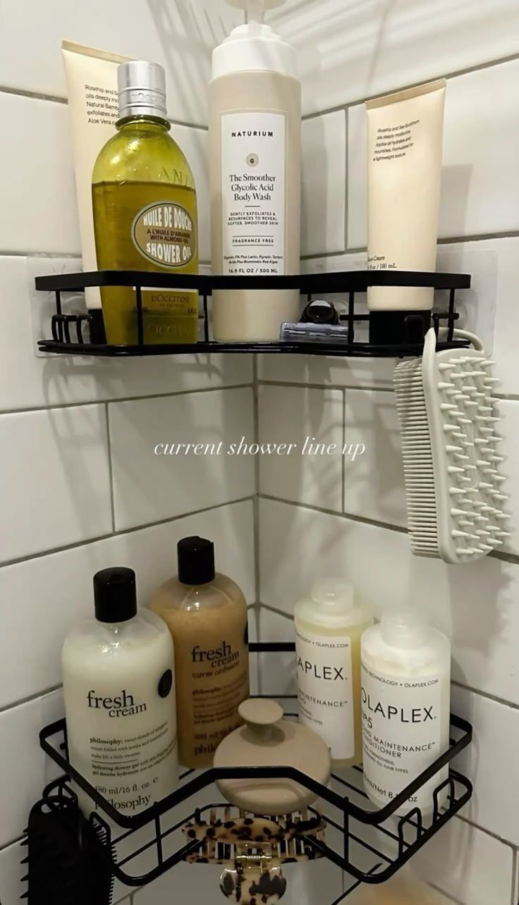 Best Amazon Shower Storage Solutions Everyone Is Buying Upgrade your bathroom with best shower organizers amazon that instantly make your space feel clean. Upgrade your bathroom today and create a clean shower space. #BathroomStorage #CleanBathroom #HomeHacks #AmazonFavorites #AmazonShopping