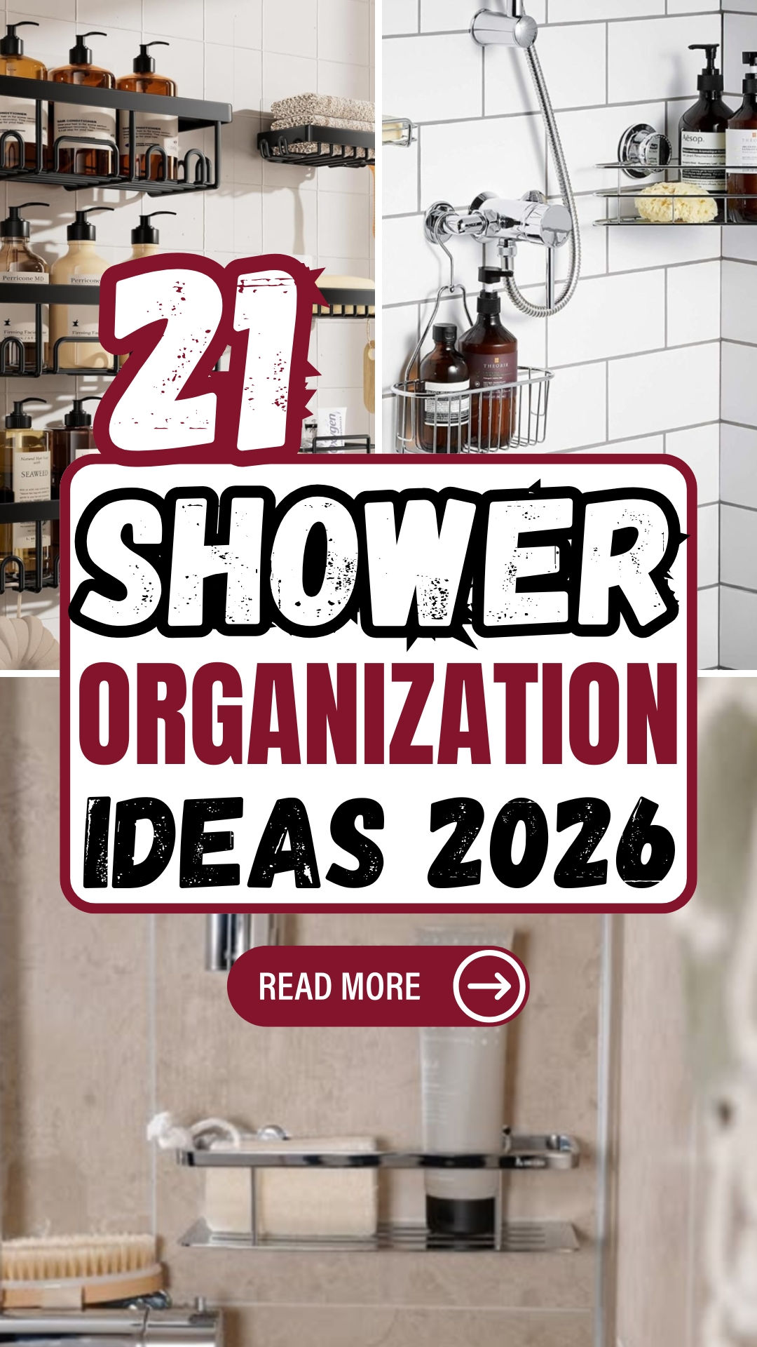 Shower Storage & Organization 2026 Must Haves Looking for easy install shower storage solutions? These picks are customer favorites. Upgrade your bathroom today and create a luxury spa-like shower space. #HomeOrganization #BathroomHacks #BathroomInspo #ShowerSetup #PinterestFinds